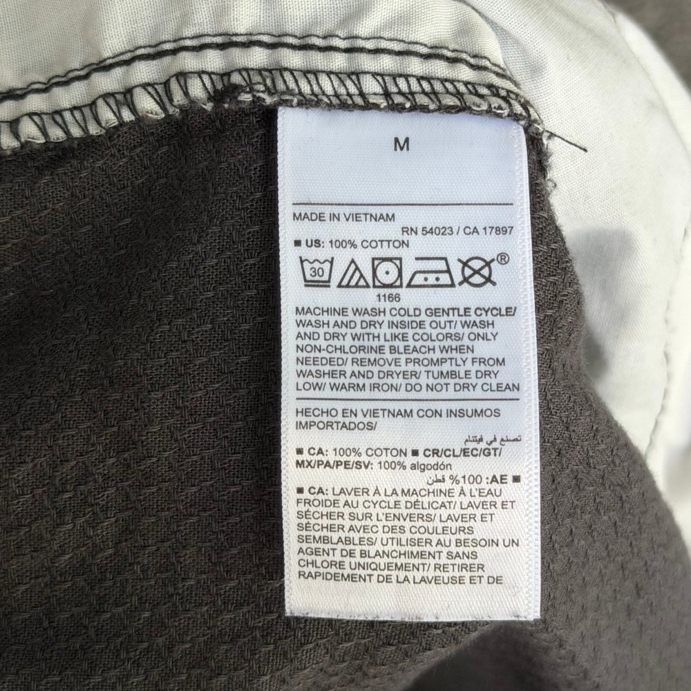 Old Navy Mens Jogger Shorts Charcoal Gray Textured Cotton Size Medium 7in Inseam - Picture 3 of 6